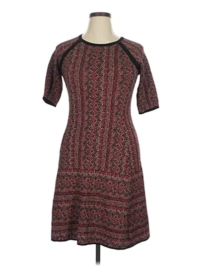 Pre-owned Db Established 1962 Casual Dress In Burgundy