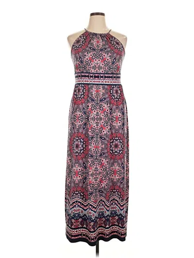 Pre-owned Db Established 1962 Casual Dress In Burgundy