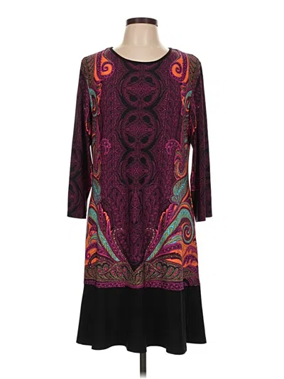 Pre-owned Db Established 1962 Casual Dress In Burgundy