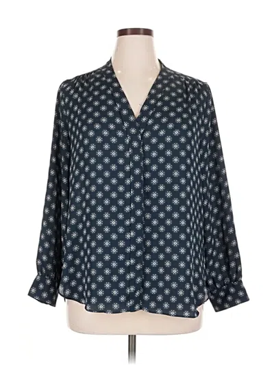 Pre-owned Db Established 1962 Long Sleeve Blouse In Blue