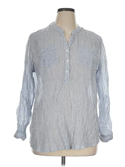 Pre-owned Db Established 1962 Long Sleeve Blouse In Blue