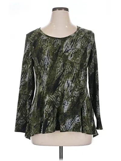 Pre-owned Db Established 1962 Long Sleeve Blouse In Green