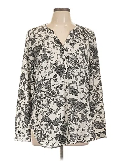 Pre-owned Db Established 1962 Long Sleeve Blouse In White