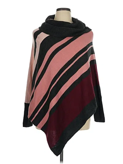 Pre-owned Db Established 1962 Poncho In Burgundy