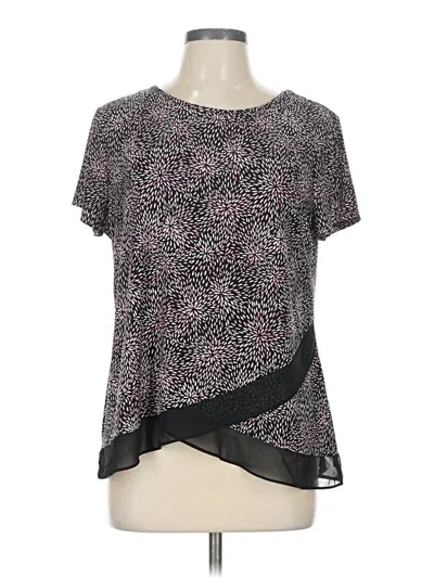 Pre-owned Db Established 1962 Short Sleeve Blouse In Black