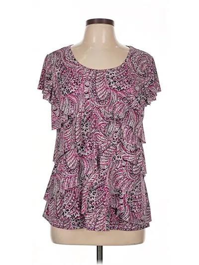 Pre-owned Db Established 1962 Short Sleeve Blouse In Pink