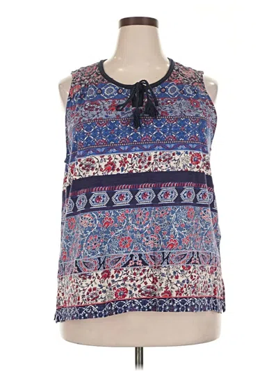 Pre-owned Db Established 1962 Sleeveless Blouse In Blue