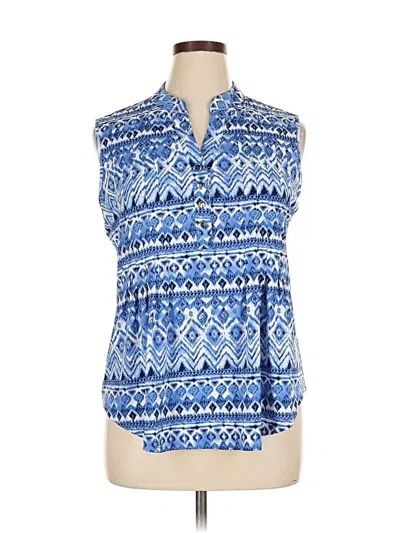 Pre-owned Db Established 1962 Sleeveless Button Down Shirt In Blue