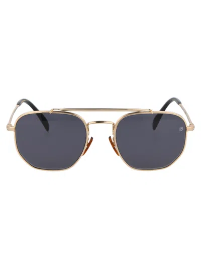 Db Eyewear By David Beckham Db 1079/s Sunglasses In Rhl/ir Gold Black