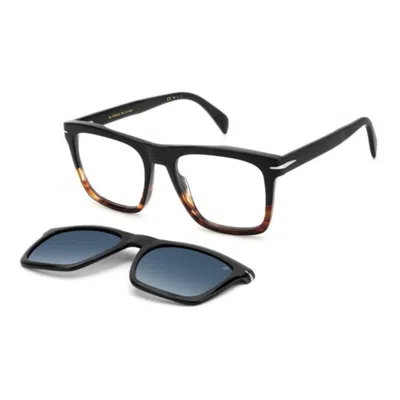 Db Eyewear By David Beckham Db 7000/cs37n/z7 Black Horn In Blue