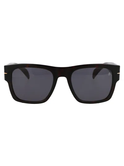 Db Eyewear By David Beckham Db 7000/s Bold Sunglasses In 086/ir Havana