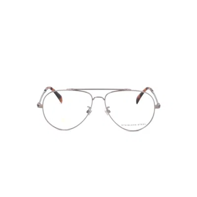 Db Eyewear By David Beckham Db 70136lb/13 Ruthenium In 6lb-silver