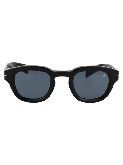 Db Eyewear By David Beckham Db 7062/s Sunglasses In 807/ku Black