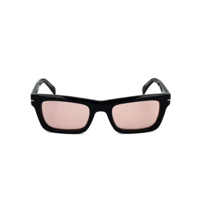 Db Eyewear By David Beckham Db Squared Acetate Sunglasses In 7c5/3o Black Crystl
