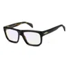 Db Eyewear By David Beckham Db 7137wr7/18 Black Havana In Black