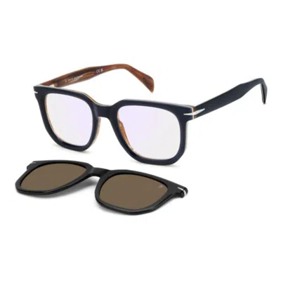 Db Eyewear By David Beckham Db 7143/c38i/21 Blue Horn In Brown