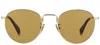 Db Eyewear By David Beckham Round Frame Sunglasses In J5g/2m Gold