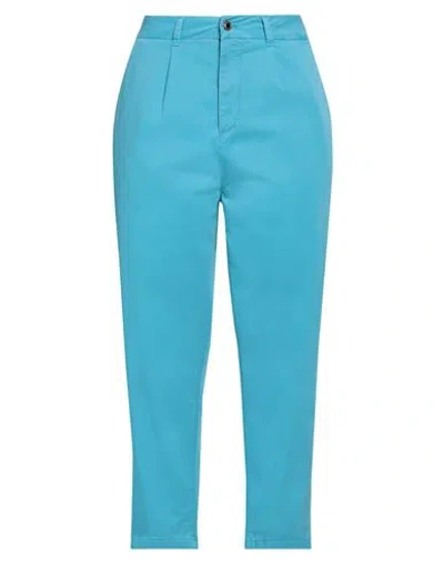 Dbsoul Woman Jeans Turquoise Size 31 Cotton, Elastane In Blue