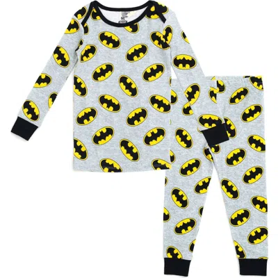 Dc Comics Babies'  Justice League 2-piece Pajama Shirt And Pants Set In Gray