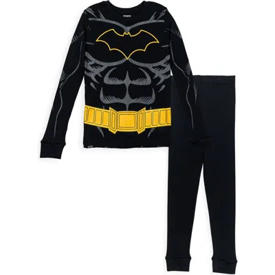 Dc Comics Kids'  Justice League Batman 2-piece Pajama Set In Black