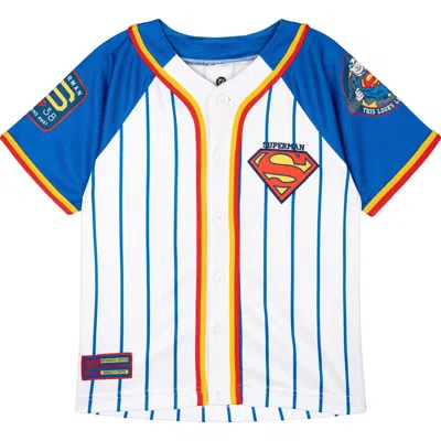 Dc Comics Kids'  Justice League Superman Baseball Jersey In Multi