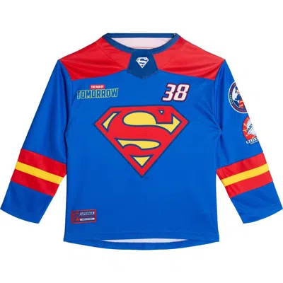Dc Comics Kids'  Justice League Superman Hockey Jersey In Blue