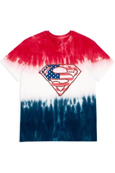 Dc Comics Justice League Superman July 4th T-shirt In Multi