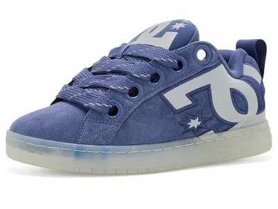 Dc Court Graffik Puff Men's Shoes Navy/grey: 6.5 D - Medium, Suede In Blue