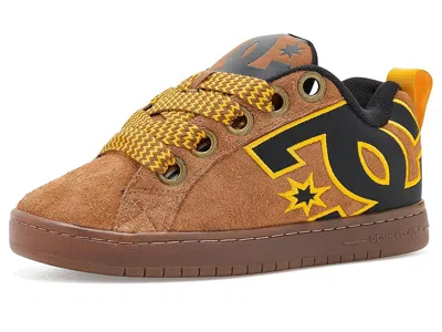 Dc Court Graffik Puff Men's Shoes Wheat/gum: 12 D - Medium, Suede In Yellow