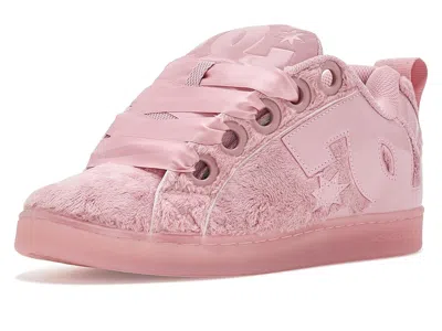 Dc Court Graffik Puff Women's Shoes Pink/pink: 7 B - Medium, Suede