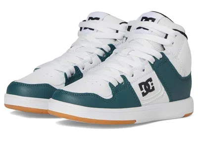 Dc Cure High-top (little Kid/big Kid) Kid's Shoes White/teal/gum : 3 Little Kid M, Textile/leather