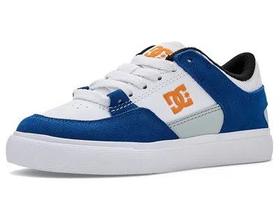 Dc Onyx (little Kid/big Kid) Kid's Shoes White/blue/grey/orange : 11.5 Little Kid M, Leather/suede
