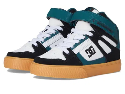 Dc Pure High-top Ev (little Kid/big Kid) Boy Kids Shoes Black/green/gum : 13 Little Kid M, Canvas/leath