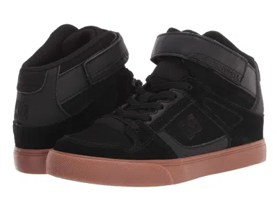 Dc Pure High-top Ev (little Kid/big Kid) Boy Kids Shoes Black/gum : 7 Big Kid M, Canvas/leather