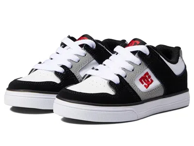 Dc Pure Kids Shoes White/black/red : 7 Big Kid M, Leather/suede