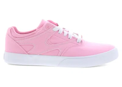 Pre-owned Dc Shoes Dc Sneakers Dc Kalis Vulc (women's) Sneakers In Pink/white In Multi
