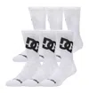 Dc Shoes Graffik Logo Crew Sock 3-pack In White