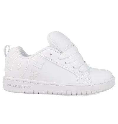 Dc Shoes Kids' Court Graffik Shoes In White
