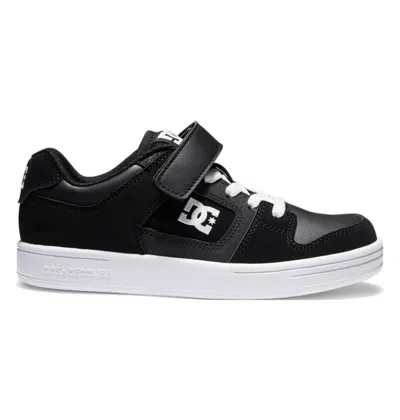 Dc Shoes Kids' Manteca 4 Elastic Lace Shoes In Black