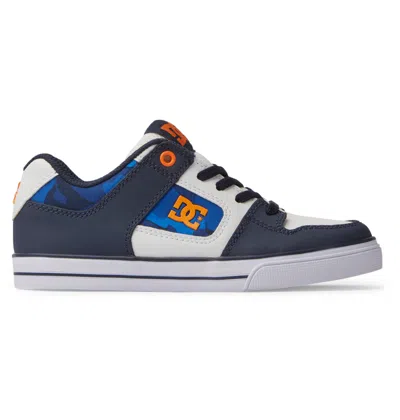 Dc Shoes Kids' Pure Elastic Lace Shoes In Blue