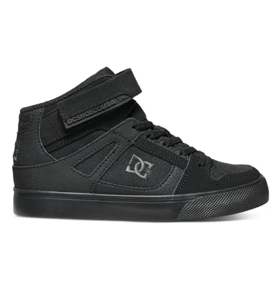 Dc Shoes Kids' Pure High Elastic Lace High-top Shoes In Black
