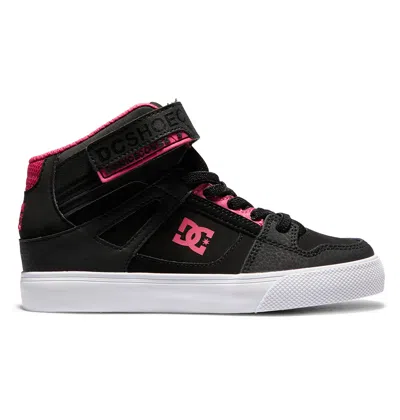 Dc Shoes Kids' Pure High Elastic Lace High-top Shoes In Black