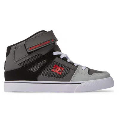 Dc Shoes Kids' Pure High Elastic Lace High-top Shoes In Gray