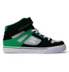 Dc Shoes Kids' Pure High Elastic Lace High-top Shoes In Green