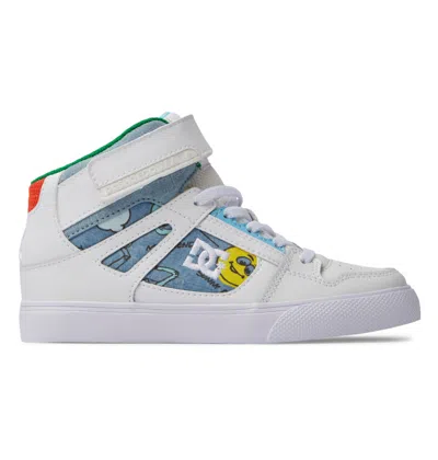 Dc Shoes Kids' Pure High Elastic Lace High-top Shoes In White