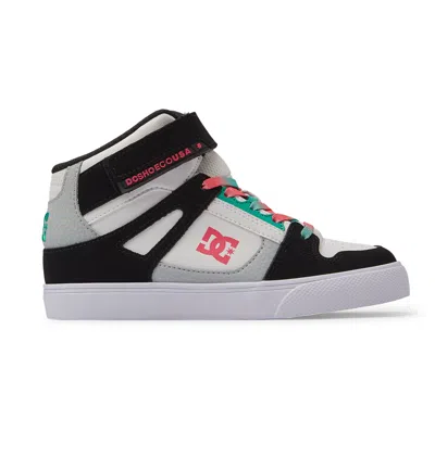 Dc Shoes Kids' Pure High-top Elastic Lace High-top Shoes In Gray