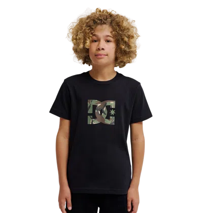 Dc Shoes Kids' Star Filled Tee In Black