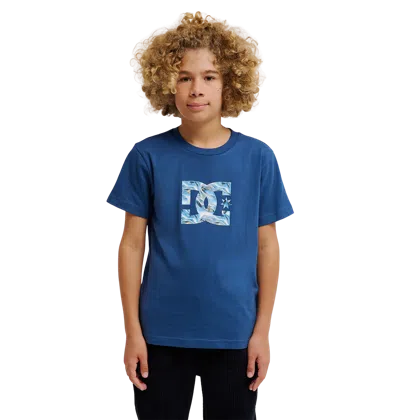 Dc Shoes Kids' Star Filled Tee In Ensign Blue