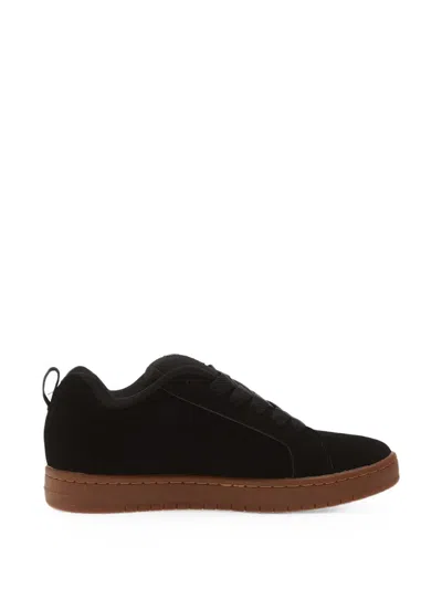 Dc Shoes Logo-embossed Gum-sole Sneakers In Black