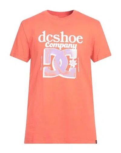 Dc Shoes Man T-shirt Tomato Red Size L Cotton